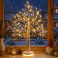 Birch Tree with Lights, Lighted Twinkle Christmas Tree Fairy Light Spirit