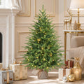 Alupssuc 3ft Prelit Artificial Mini Christmas Tree for Tabletop Decorations