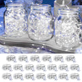 20 Pack LED Fairy Lights Battery Operated,3 Features Blinking Slowly Blinking & just on 7FT 20 LED Waterproof Mini Twinkle String Lights for Wedding Mason Jars Party Christmas Decorations(Warm White)
