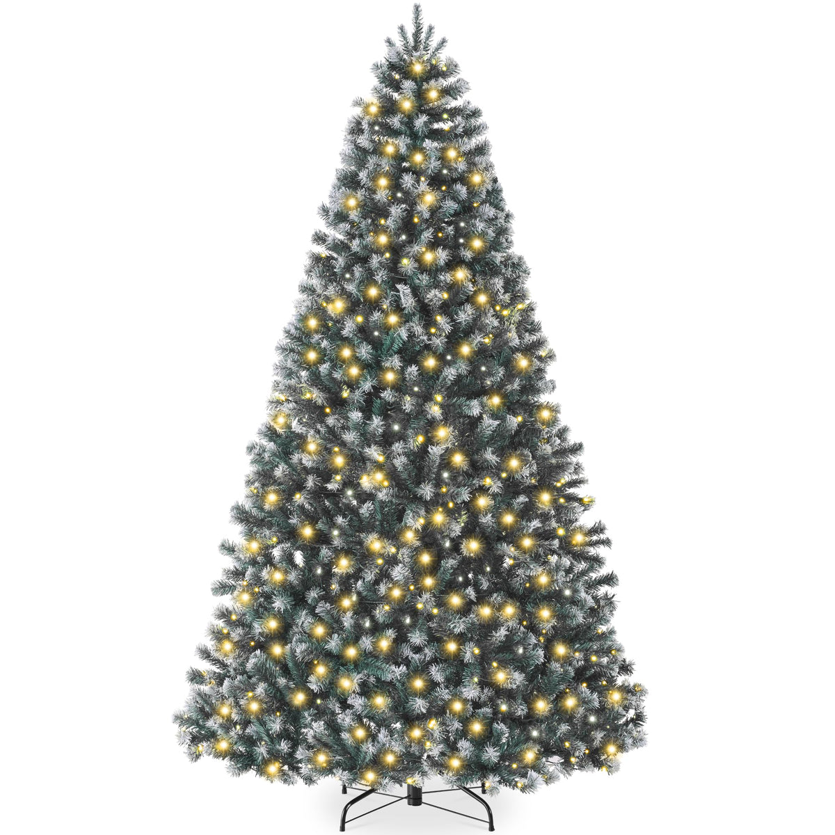 Best Choice Products 6ft Artificial Christmas Tree with LED Twinkling Lights, Pre-Lit Spruce Realistic Holiday Xmas Décor, 250 Lights, 798 Tips
