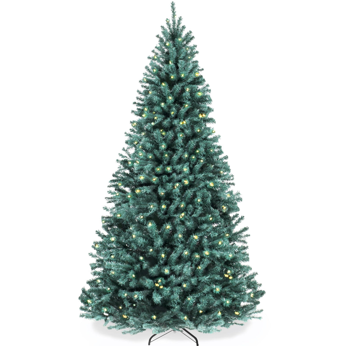 Best Choice Products 6ft Artificial Christmas Tree with LED Twinkling Lights, Pre-Lit Spruce Realistic Holiday Xmas Décor, 250 Lights, 798 Tips
