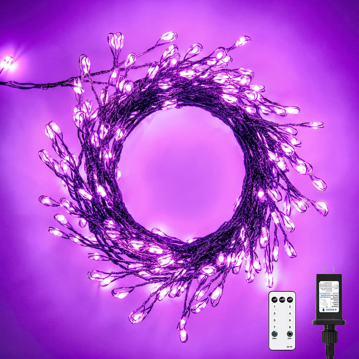 Minetom Fairy Lights Plug in, String Lights for Christmas Tree Decoration