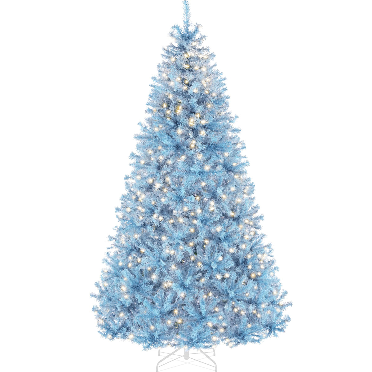 Best Choice Products 6Ft Pre-Lit Christmas Tree w/Twinkling LEDs, Premium Green Artificial Pine Lighted Holiday Decoration w/ 250 Lights, 1000 Branch Tips, Metal Base - Multi-Color Lights