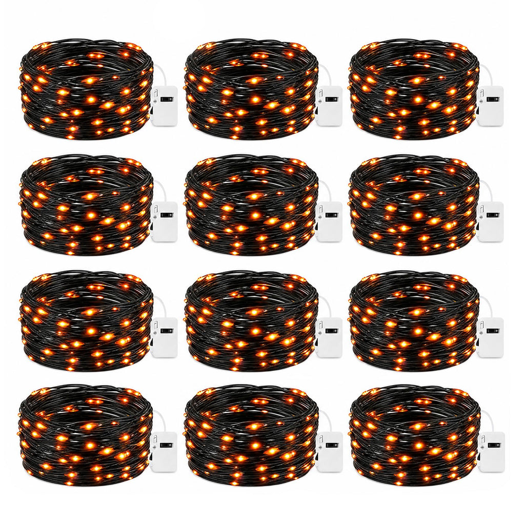 6 Pack Fairy Lights Battery Operated - 7ft 20 Led Twinkle lights 3 Modes, Bulk Mini String Lights Waterproof for Mason Jars Vases DIY Party Table Centerpieces Christmas Decoration -Warm White