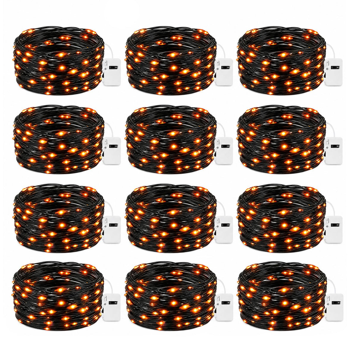 6 Pack Fairy Lights Battery Operated - 7ft 20 Led Twinkle lights 3 Modes, Bulk Mini String Lights Waterproof for Mason Jars Vases DIY Party Table Centerpieces Christmas Decoration -Warm White