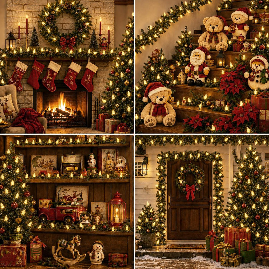 C6 Christmas String Lights Fairy Lights, 35.4FT Battery Operated Lights Christmas Decor Warm