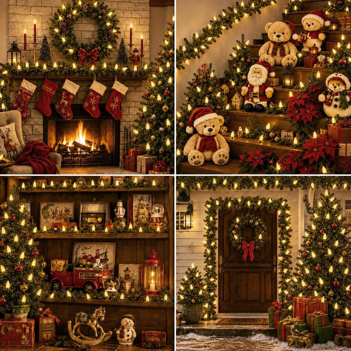C6 Christmas String Lights Fairy Lights, 35.4FT Battery Operated Lights Christmas Decor Warm