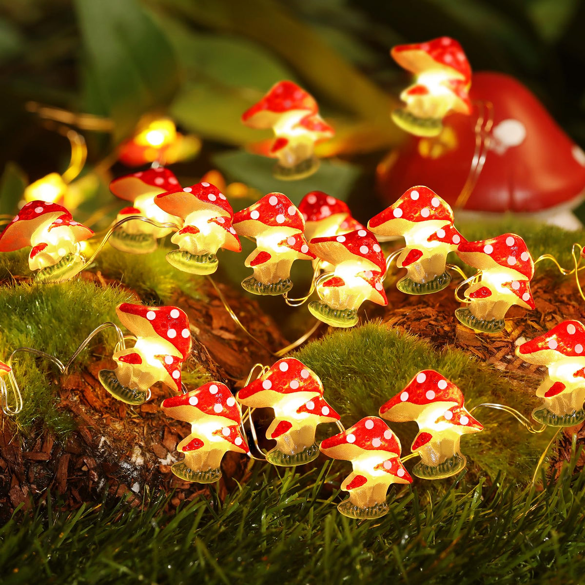 Coquimbo Mushroom Lights Room Cottagecore Decor: Gifts for Teen Girls Boys Kids, 10FT 30LED Fairy Lights Battery Operated Cute Mushroom Lamp Decorations for Birthday Christmas Party Wedding Home