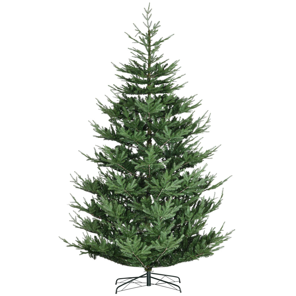 HOMCOM 7.5 Foot Artificial Christmas Tree, Nordic Pine, Green