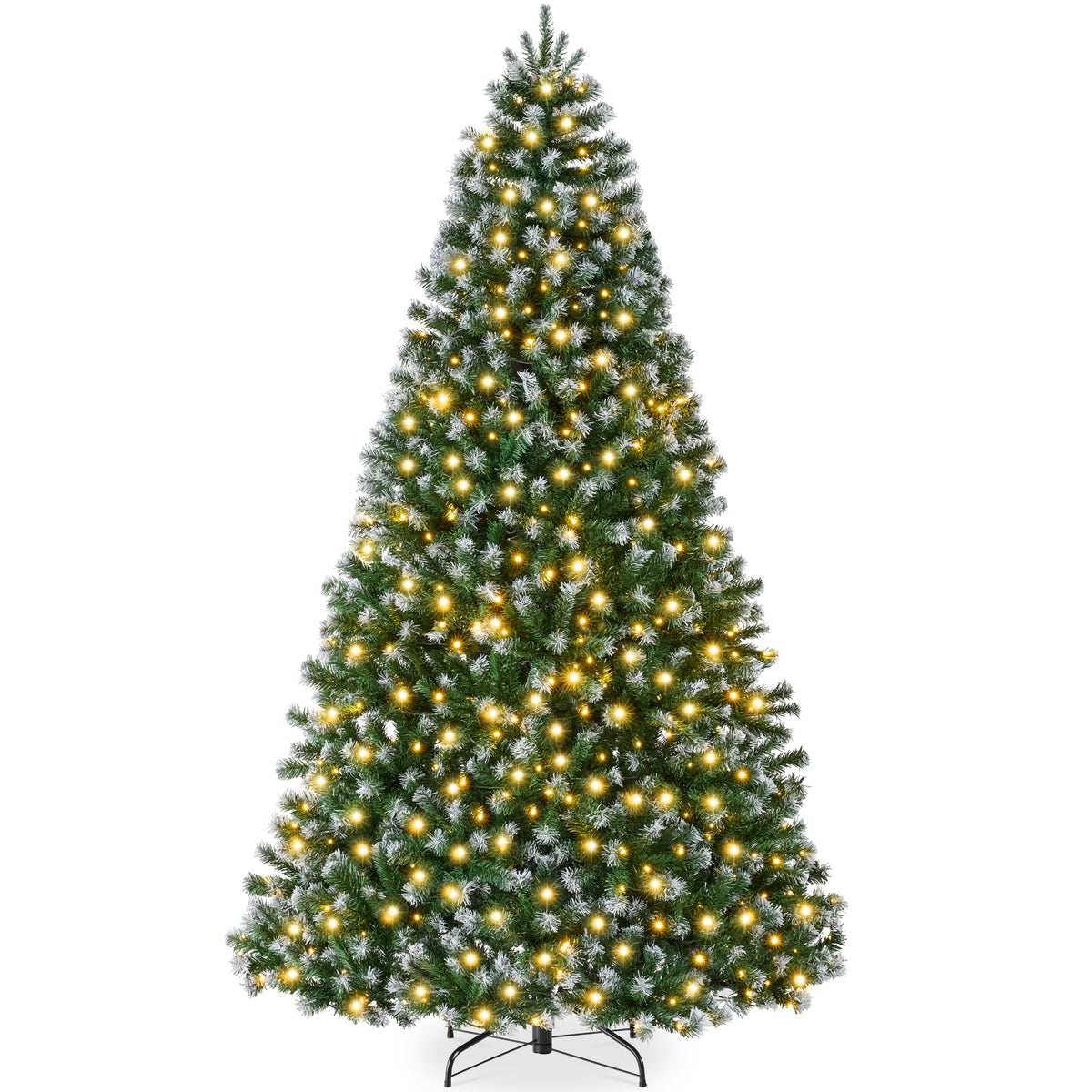 Best Choice Products 6ft Artificial Christmas Tree with LED Twinkling Lights, Pre-Lit Spruce Realistic Holiday Xmas Décor, 250 Lights, 798 Tips