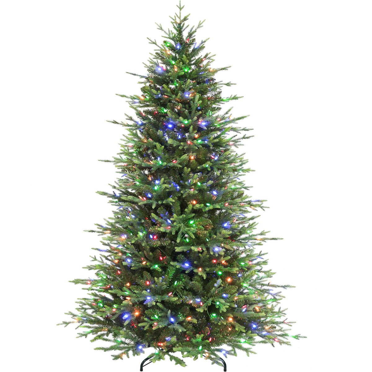 Hykolity 7.5 ft Prelit Christmas Tree with Realistic PE Foliage
