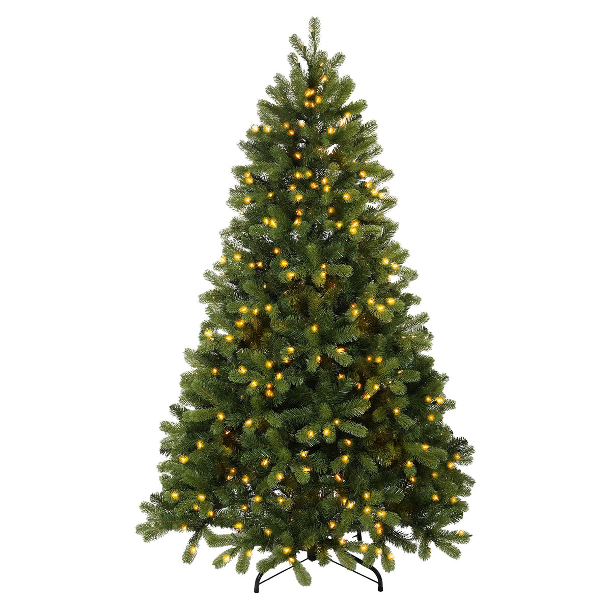6.5FT Pre-Lit Artificial Christmas Tree with 650 White Lights