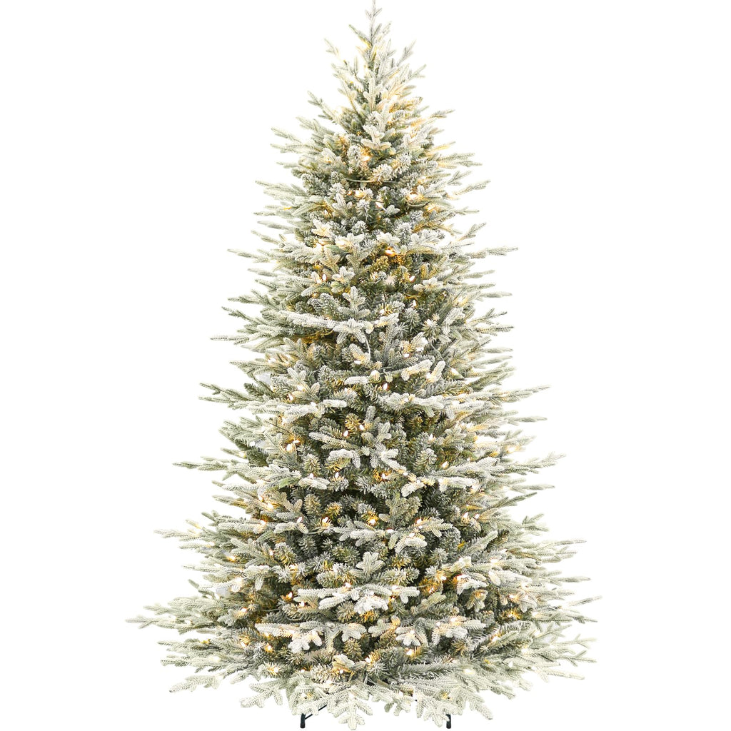 Hykolity 7.5 ft Prelit Christmas Tree with Realistic PE Foliage