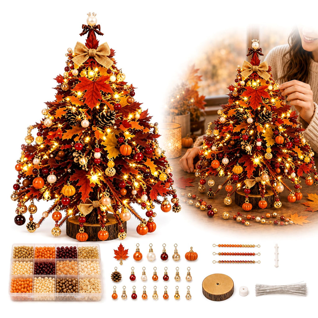 DIY Beaded Christmas Tree Kit for Adults (All Styles - 5Pcs)