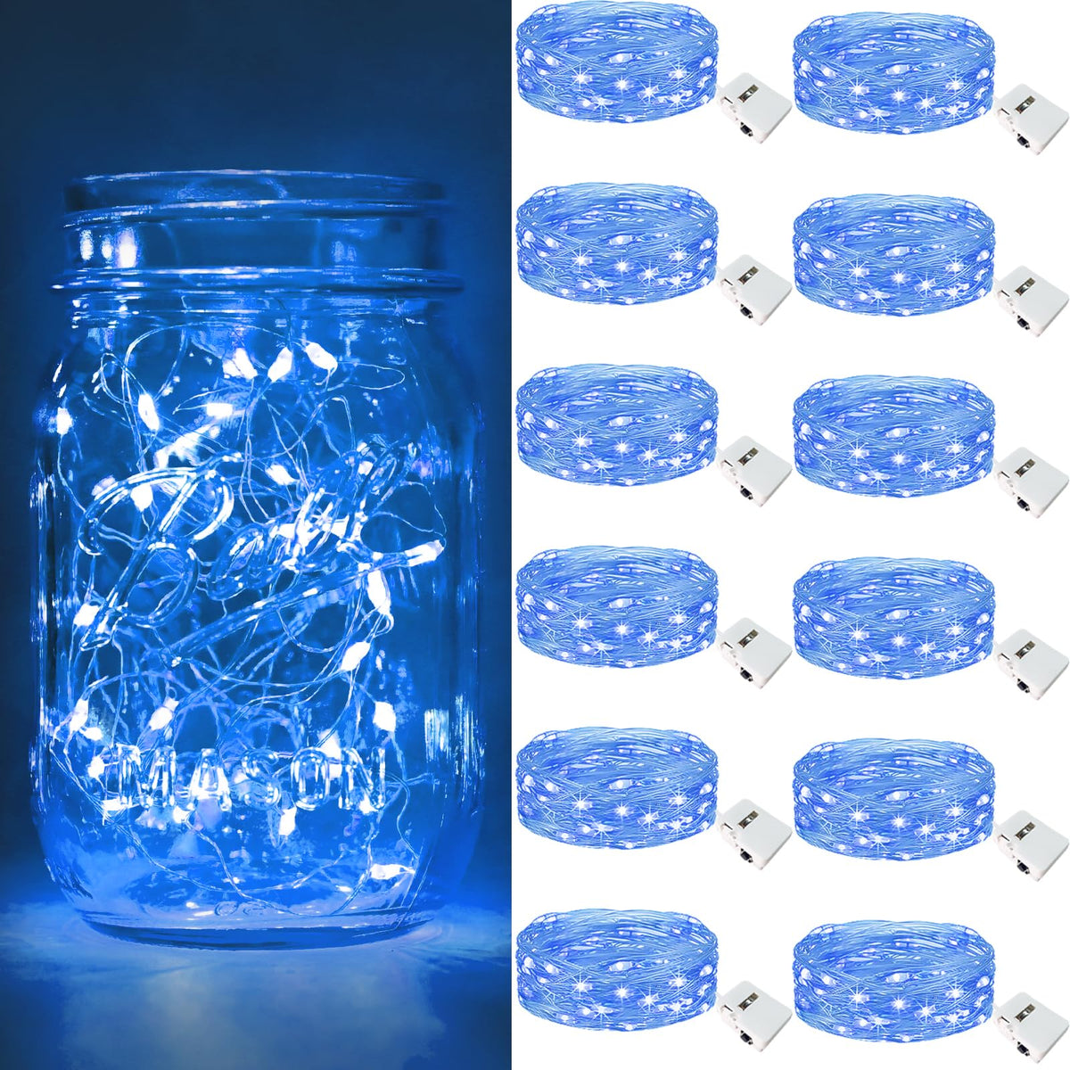 btfarm 30 Pack Fairy Lights Battery Operated Twinkle Lights with 3 Modes