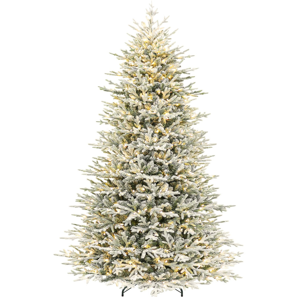 Hykolity 7.5 ft Prelit Christmas Tree with Realistic PE Foliage