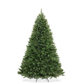 Casafield 7.5FT Realistic Green Spruce Unlit Artificial Holiday Christmas Tree with Sturdy Metal Stand