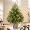 Alupssuc 2ft Prelit Artificial Mini Christmas Tree for Tabletop Desk Decor