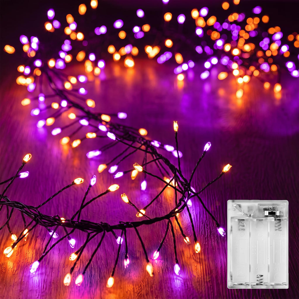 Brightown Fairy Lights Battery Operated, 10Ft 120 LED Firecracker String Lights, Waterproof Silver Wire Starry Firefly Light for DIY Wreath Wedding Indoor Outdoor Christmas Garden Decorations