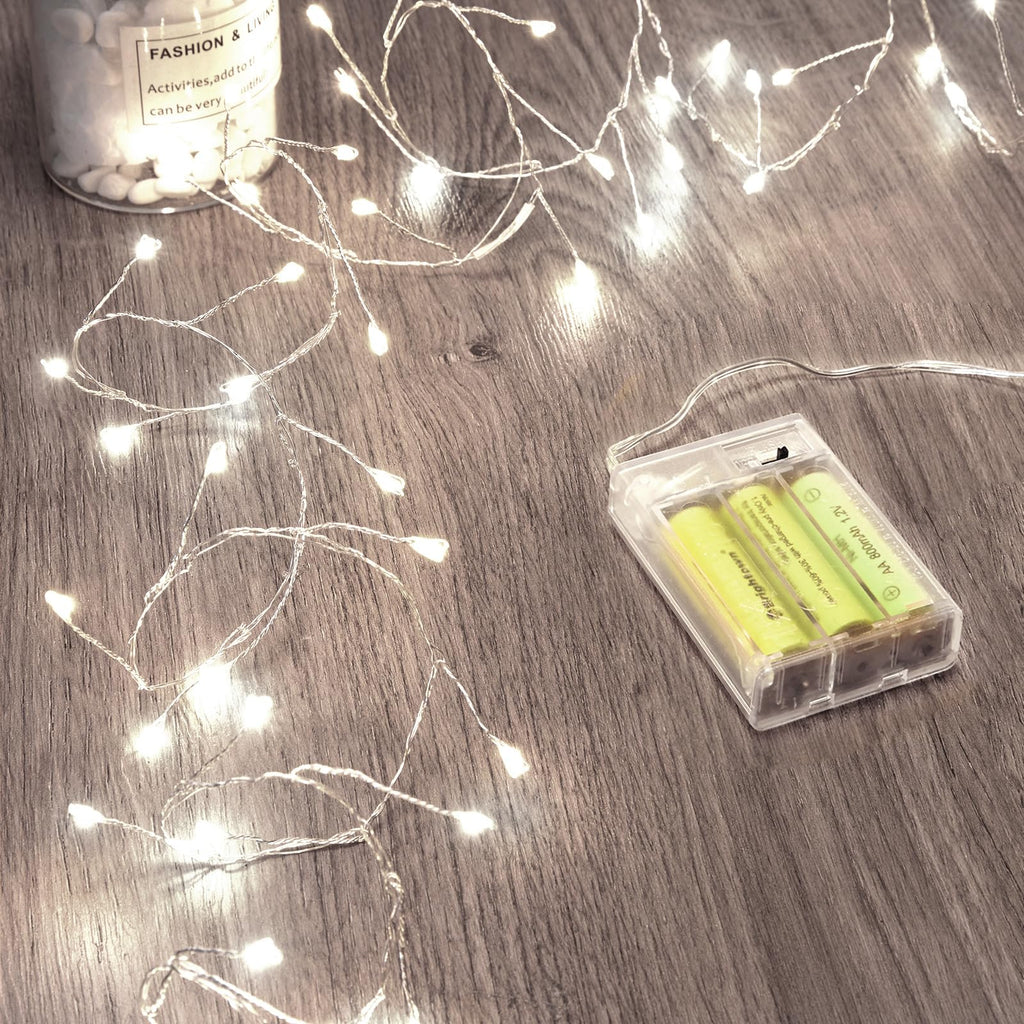 Minetom Fairy Lights Battery Operated, Twinkle String Lights 5ft 60LED