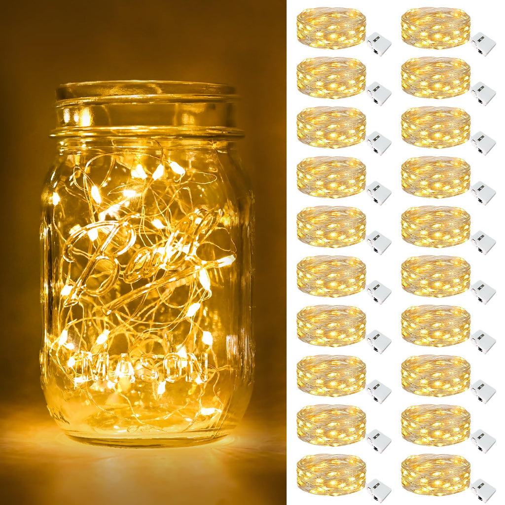 btfarm 30 Pack Fairy Lights Battery Operated Twinkle Lights with 3 Modes