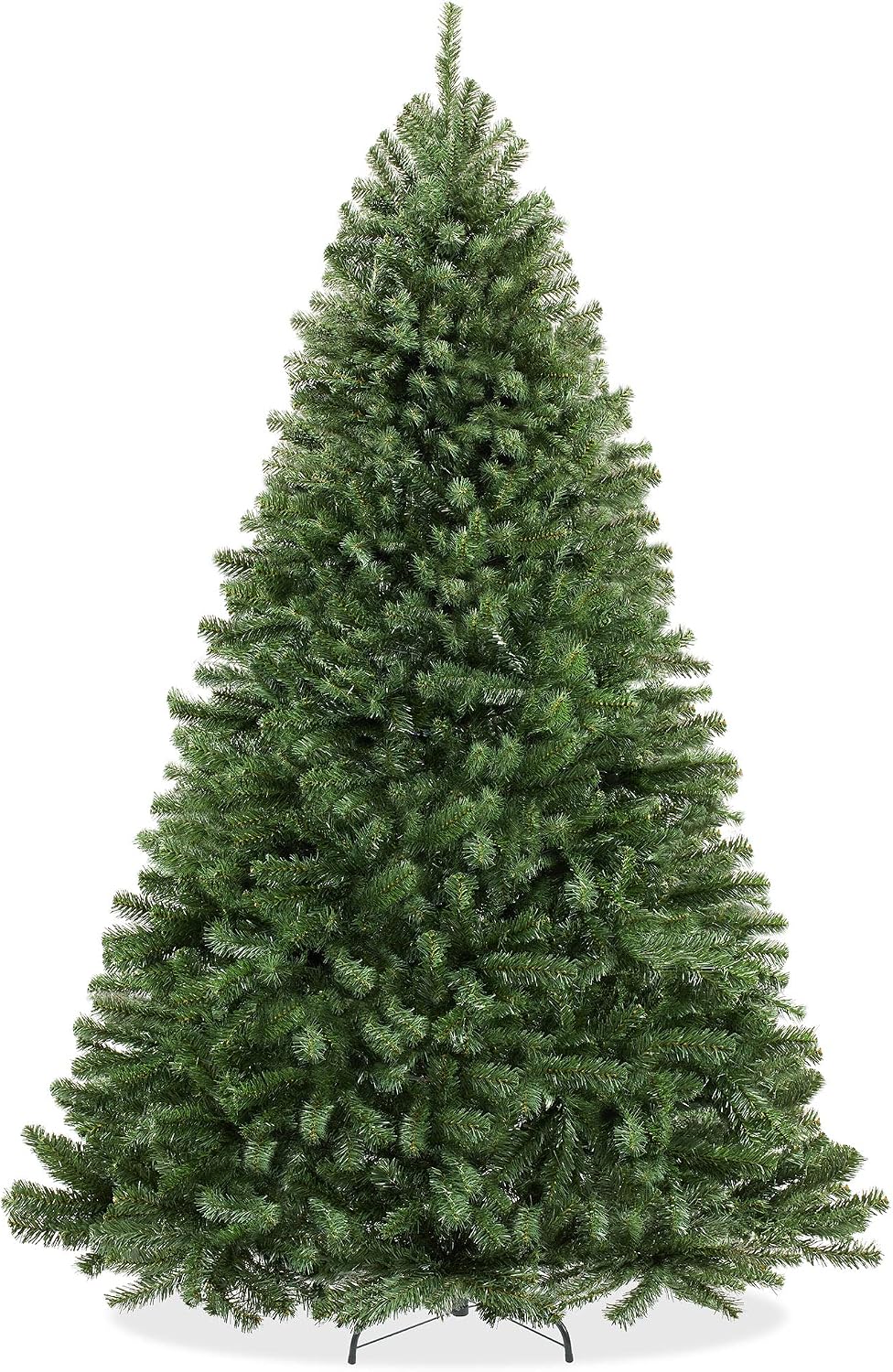 Casafield 7.5FT Realistic Green Spruce Unlit Artificial Holiday Christmas Tree with Sturdy Metal Stand