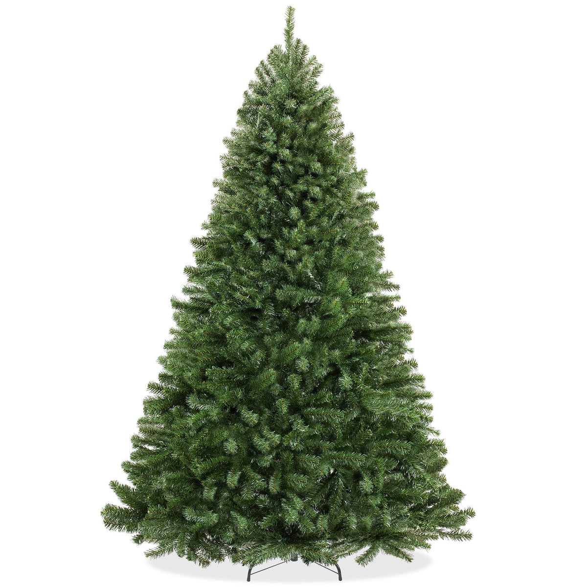 Casafield 7.5FT Realistic Green Spruce Unlit Artificial Holiday Christmas Tree with Sturdy Metal Stand