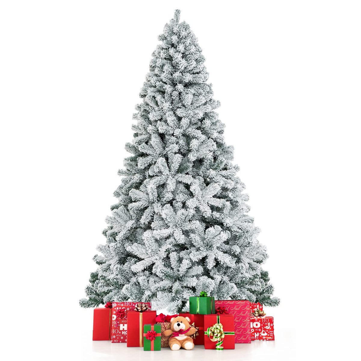 COSTWAY 4 FT Pre-lit Christmas Tree, Artificial Holiday Xmas Tree