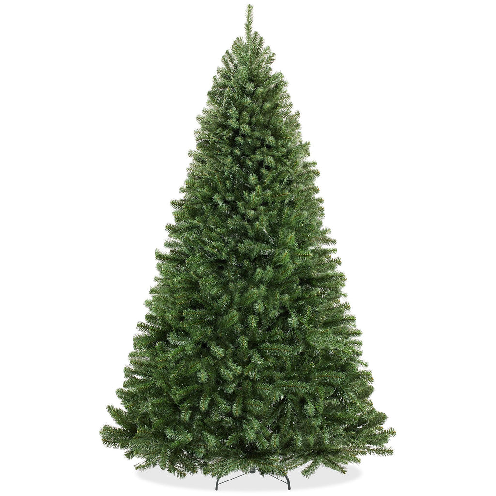 Casafield 7.5FT Realistic Green Spruce Unlit Artificial Holiday Christmas Tree with Sturdy Metal Stand