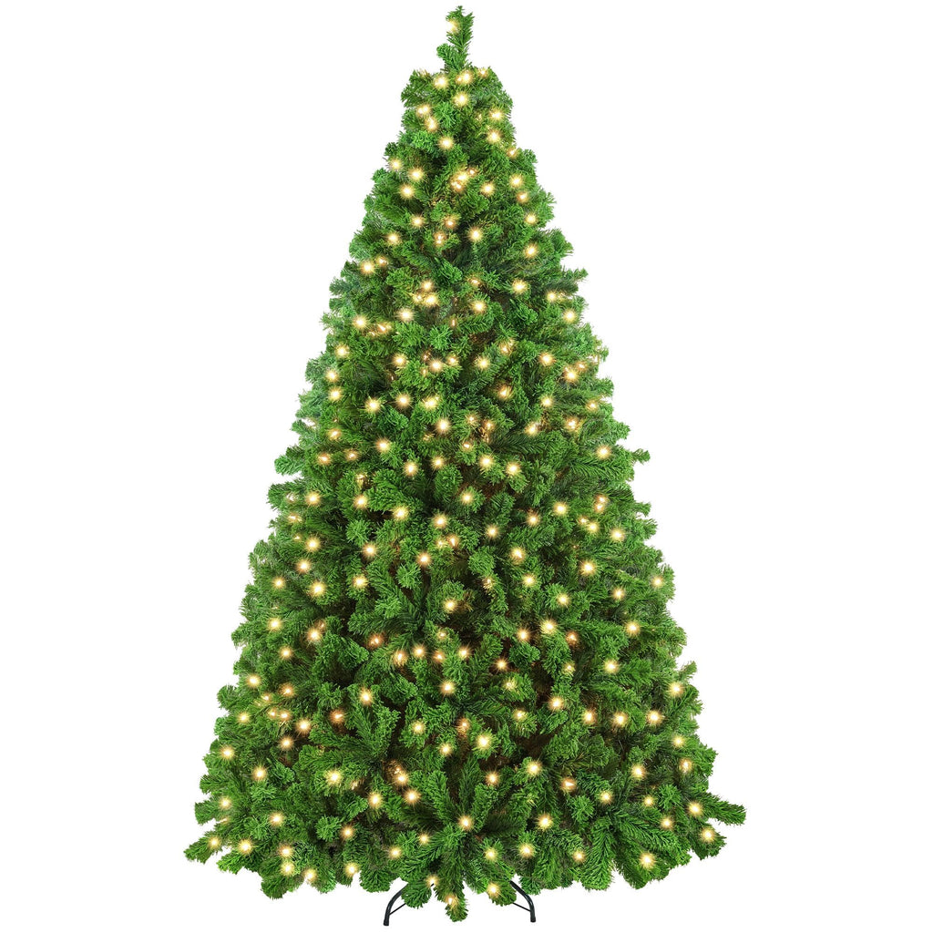 Yaheetech 6ft Pre-Lit Snow Flocked Artificial Christmas Tree, 250 Lights
