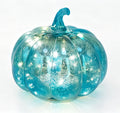 Fall Decorations for Home,Mercury Glass Pumpkin Lights with Timer(Gold)