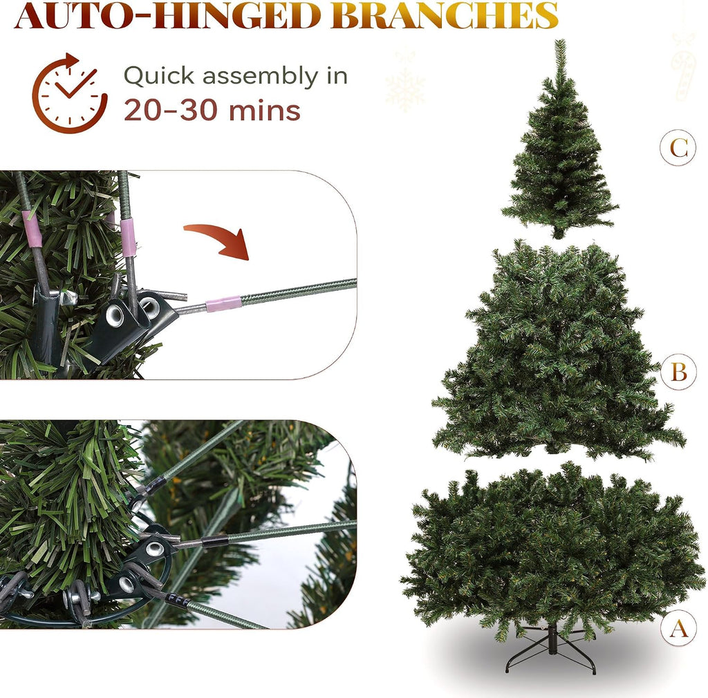 YITAHOME Prelit Green Christmas Tree 6ft with Remote