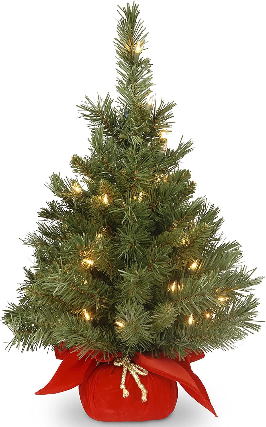 National Tree Company 24in Pre-Lit Majestic Fir Mini Christmas Tree