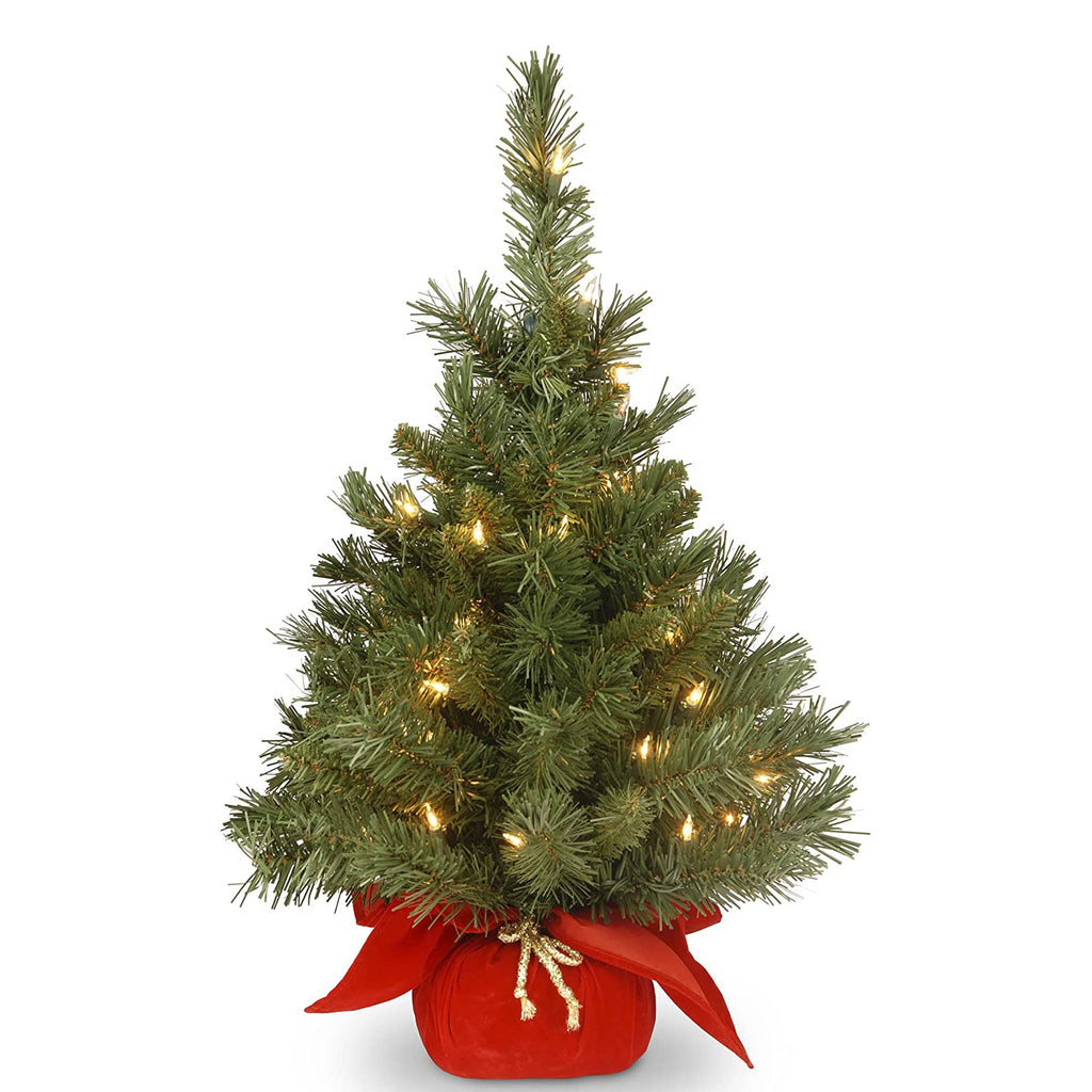 National Tree Company 24in Pre-Lit Majestic Fir Mini Christmas Tree