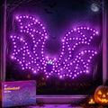 3 Pack 10" Halloween Classics Twinkling LED Ghosts, Hi-Vibrant Aluminum Frame Ghost Window Silhouette Lights, Cool White LED Lights, Holiday Indoor Outdoor Decoration