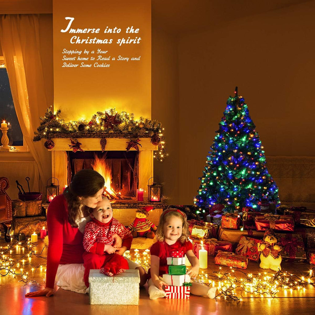 COSTWAY 4 FT Pre-lit Christmas Tree, Artificial Holiday Xmas Tree