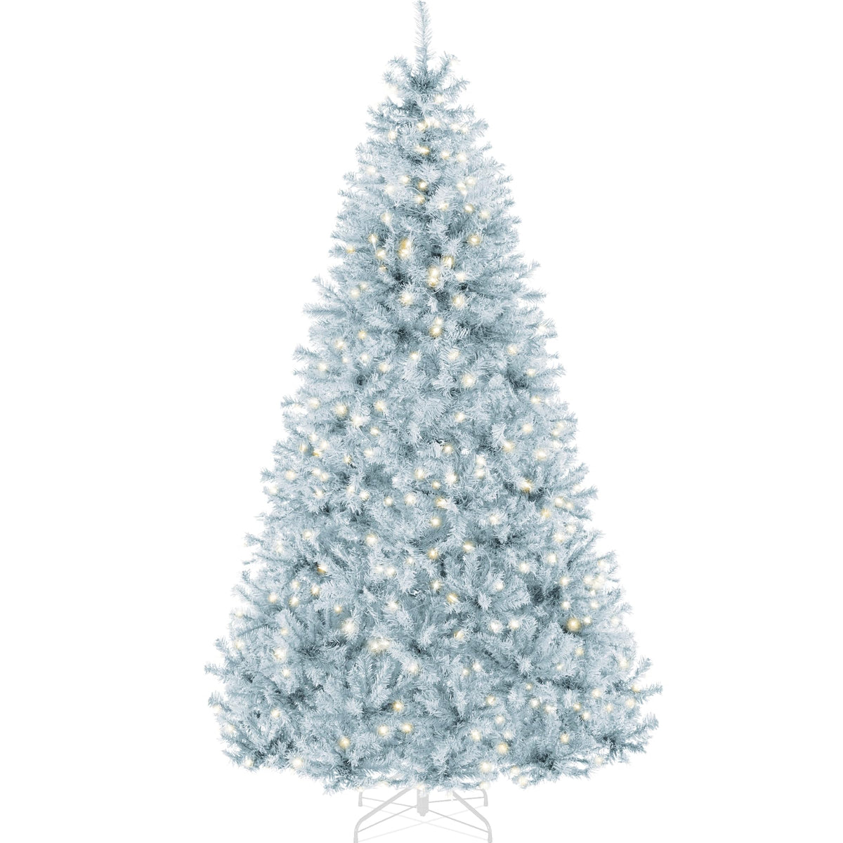 Best Choice Products 6Ft Pre-Lit Christmas Tree w/Twinkling LEDs, Premium Green Artificial Pine Lighted Holiday Decoration w/ 250 Lights, 1000 Branch Tips, Metal Base - Multi-Color Lights