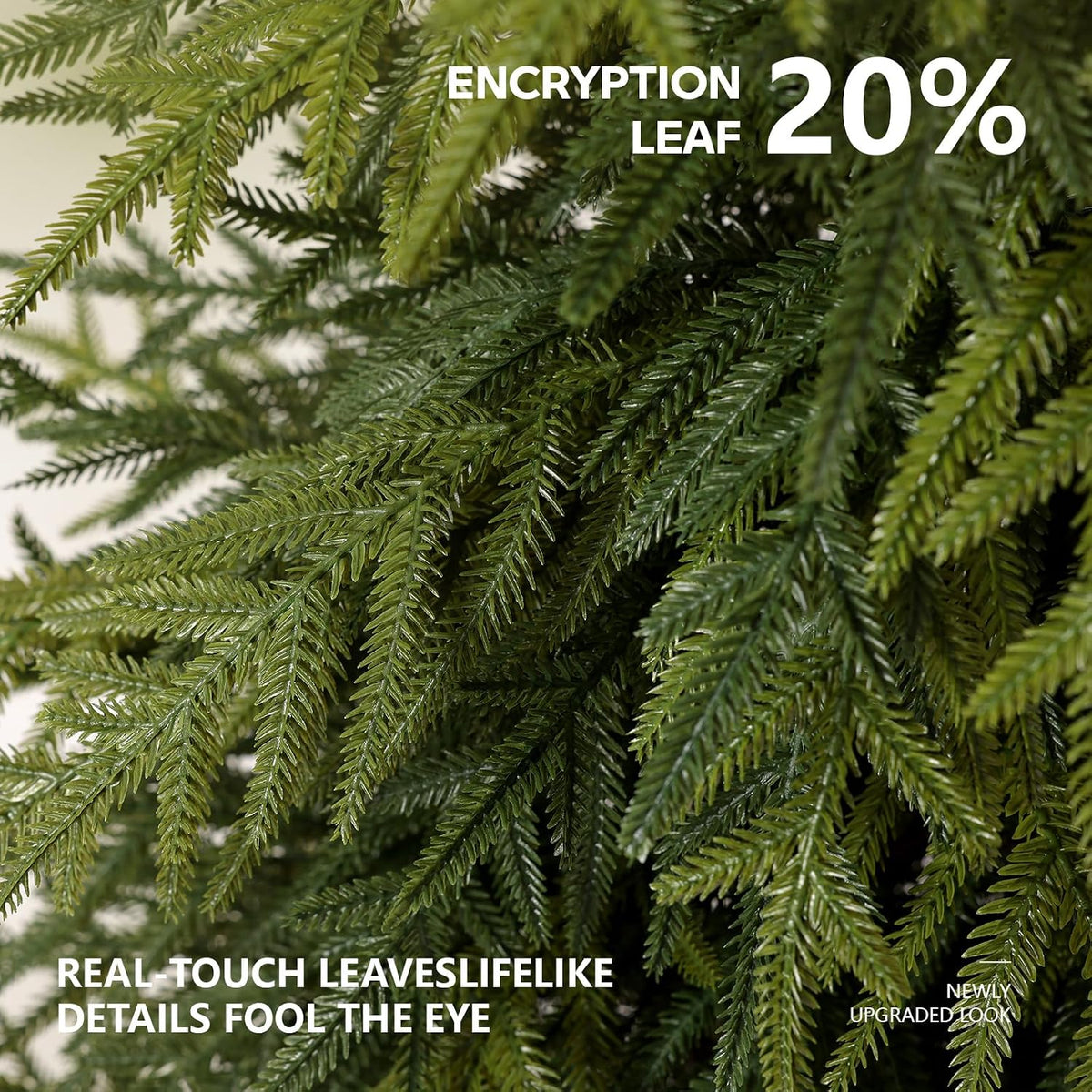 VeriNaTural 6FT Unlit Skinny Artificial Christmas Tree with PE Branches