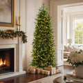 Hykolity 7.5 ft Prelit Pencil Christmas Tree with 400 Warm White LEDs