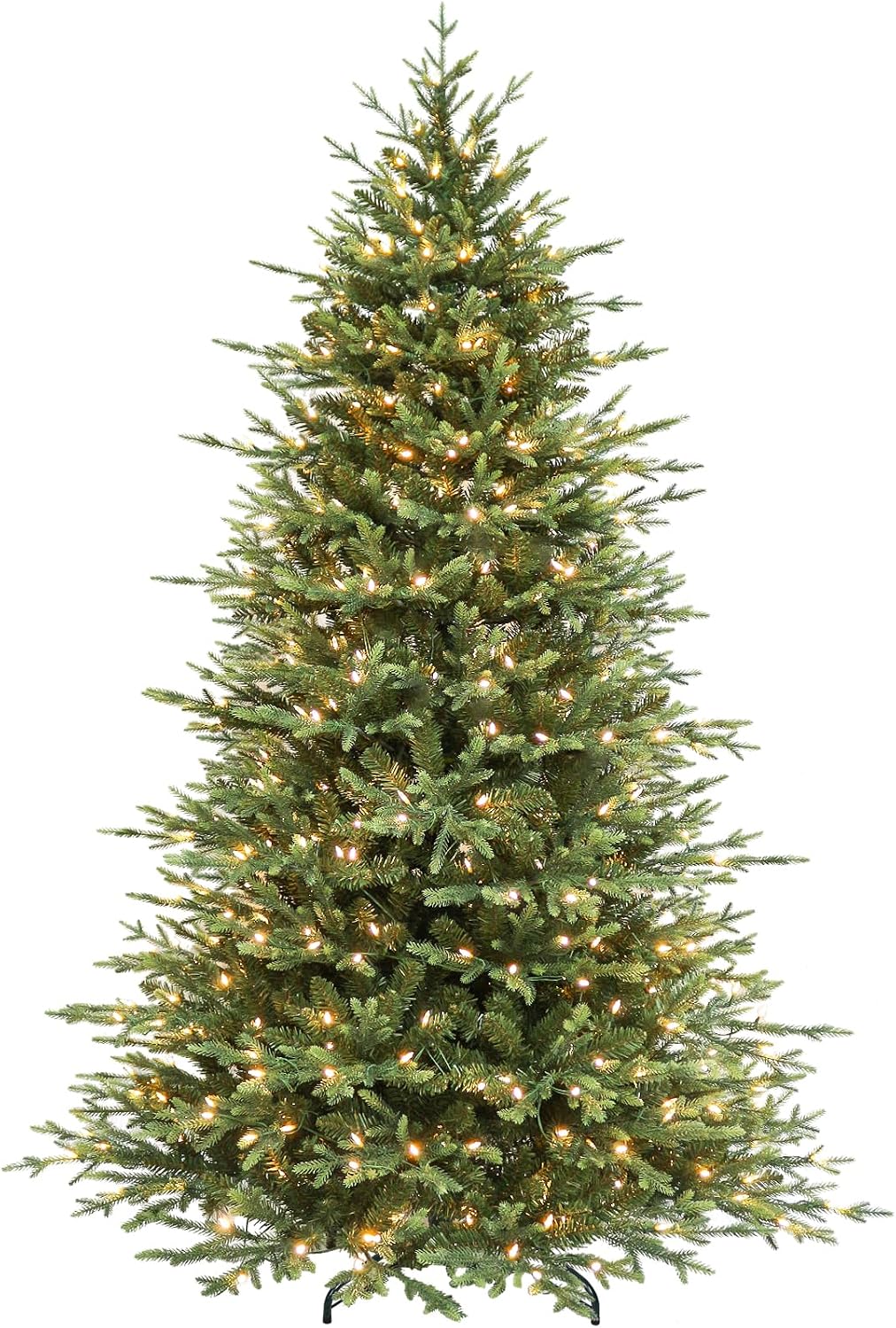 Hykolity 7.5 ft Prelit Christmas Tree with Realistic PE Foliage