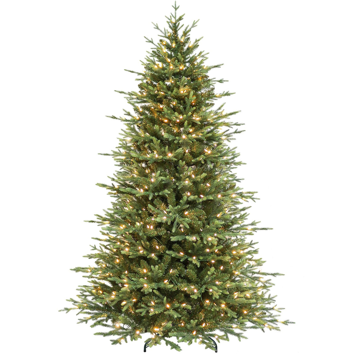Hykolity 7.5 ft Prelit Christmas Tree with Realistic PE Foliage