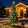 4FT 100LED Solar Christmas Tree for Outdoor Christmas Decorations