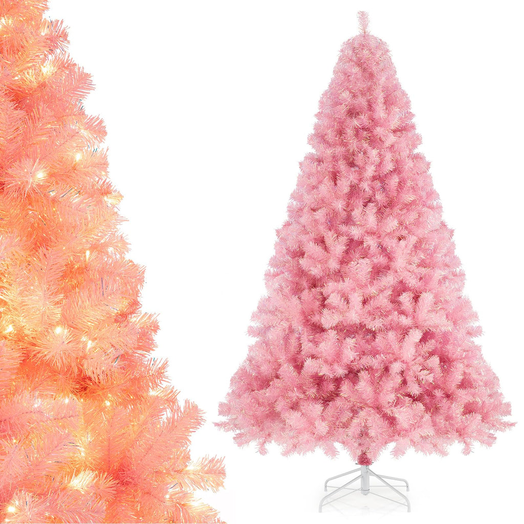 COSTWAY 4 FT Pre-lit Christmas Tree, Artificial Holiday Xmas Tree