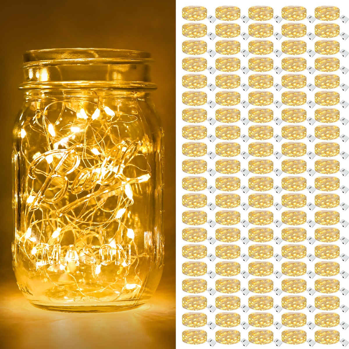 btfarm 30 Pack Fairy Lights Battery Operated Twinkle Lights with 3 Modes