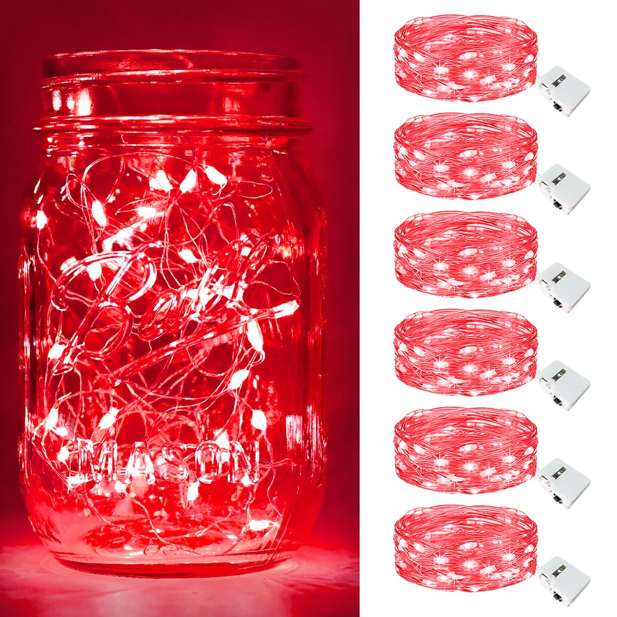 btfarm 30 Pack Fairy Lights Battery Operated Twinkle Lights with 3 Modes