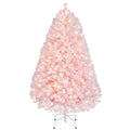 Yaheetech 6ft Pre-Lit Snow Flocked Artificial Christmas Tree, 250 Lights
