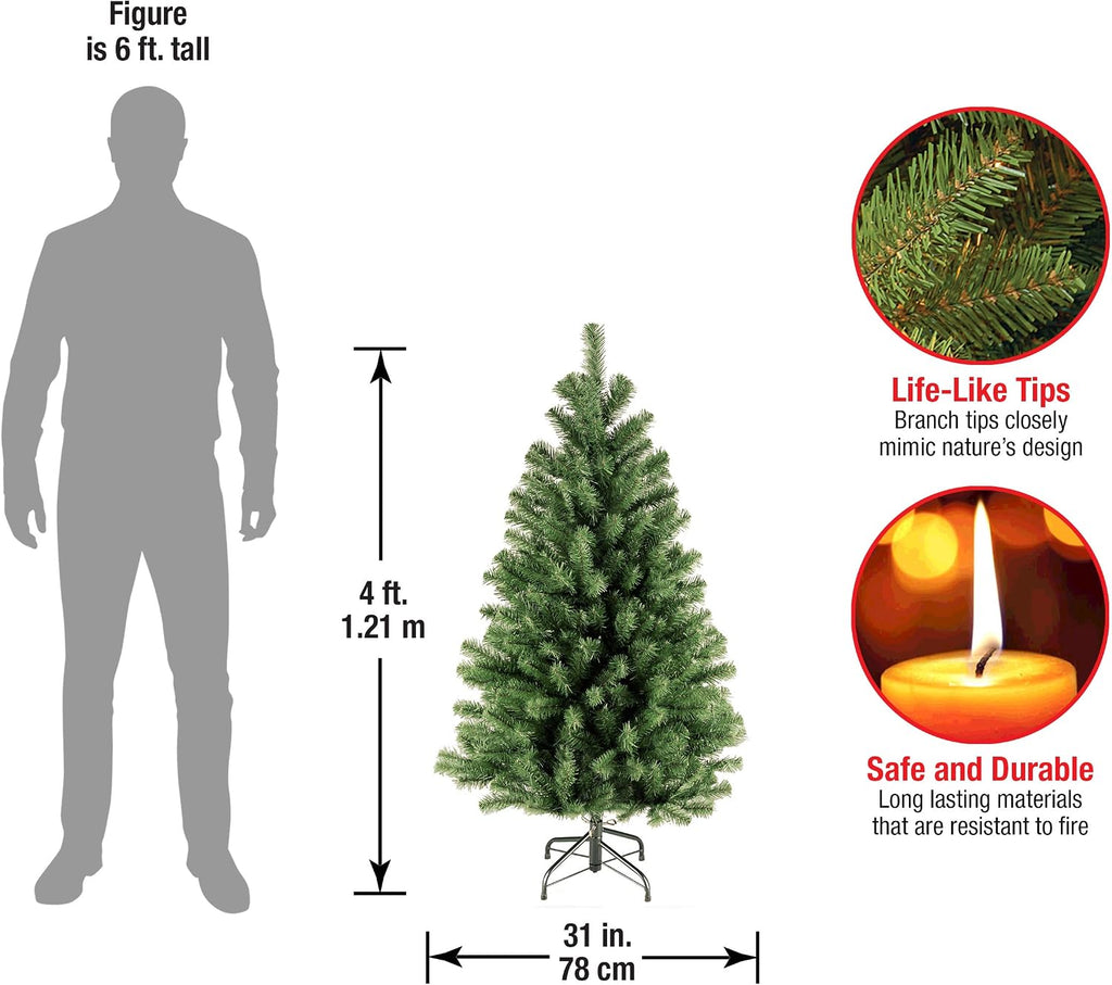 National Tree Company 4ft Unlit North Valley Spruce Mini Christmas Tree