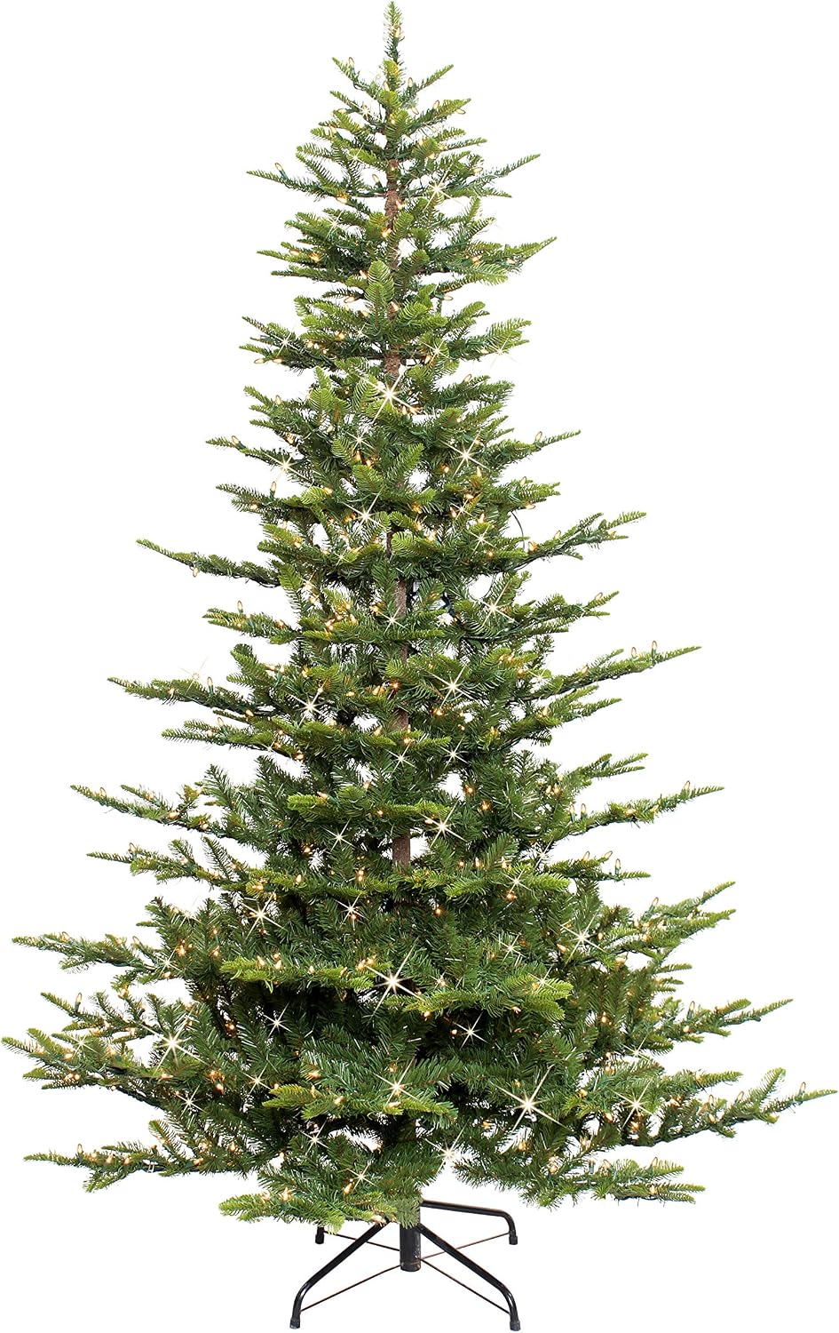 Puleo International 6.5ft Pre-Lit Aspen Fir Artificial Christmas Tree
