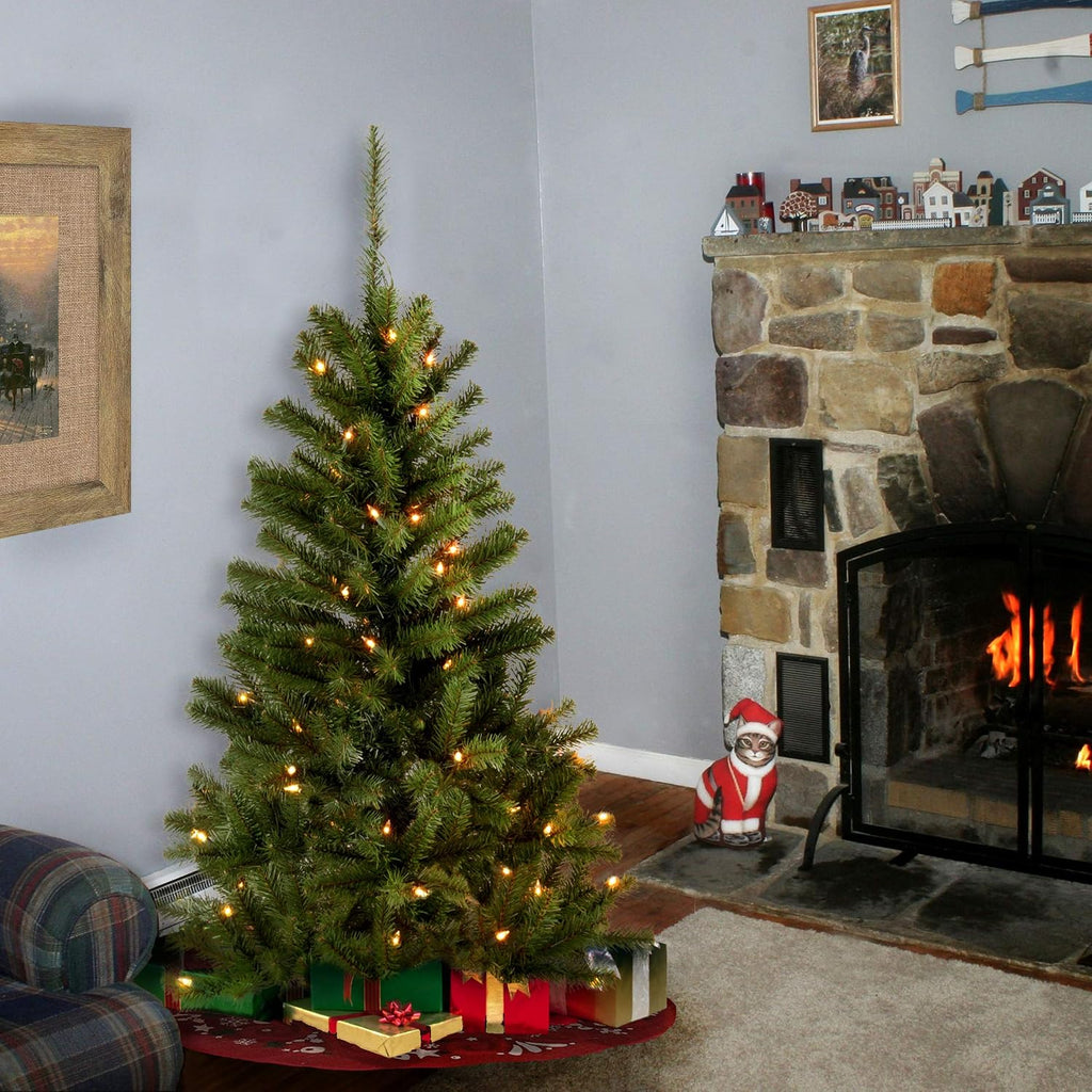 National Tree Company 4ft Pre-Lit Grande Canadian Fir Mini Christmas Tree