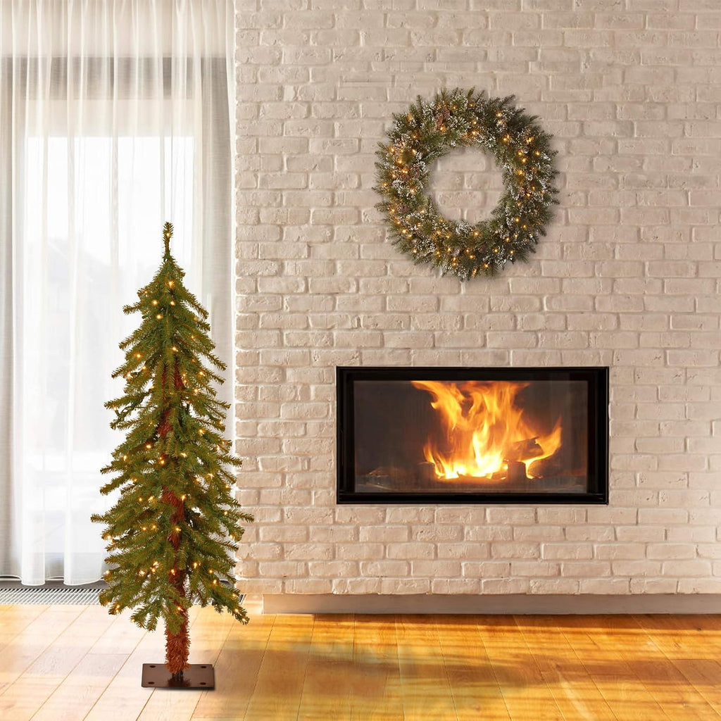 National Tree Company 4ft Pre-Lit Hickory Cedar Artificial Christmas Tree